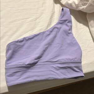lululemon athletica One-Shoulder Sports Bra in Light Lavender